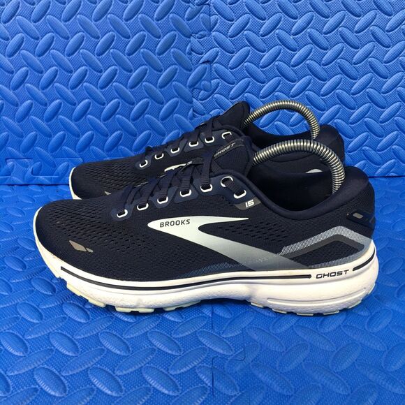 Brooks Ghost 15 Womens Running Walking Shoes Blue Athletic Sneakers Size 9B - Picture 3 of 11
